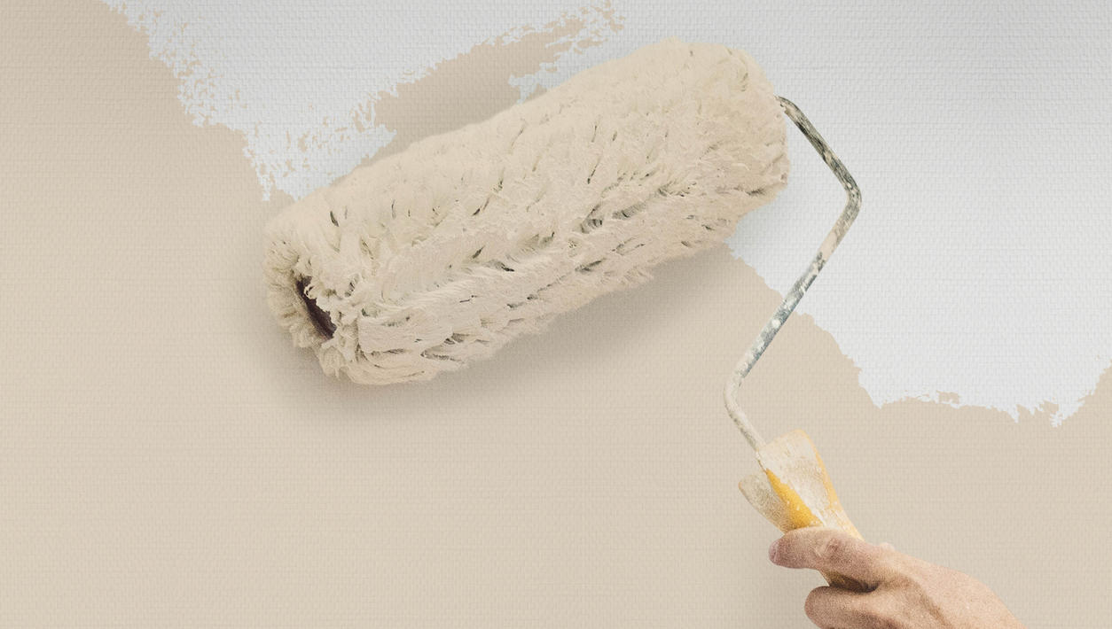 Dettaglio ADFORS del rivestimento Novelio Classic e del rullo di applicazione